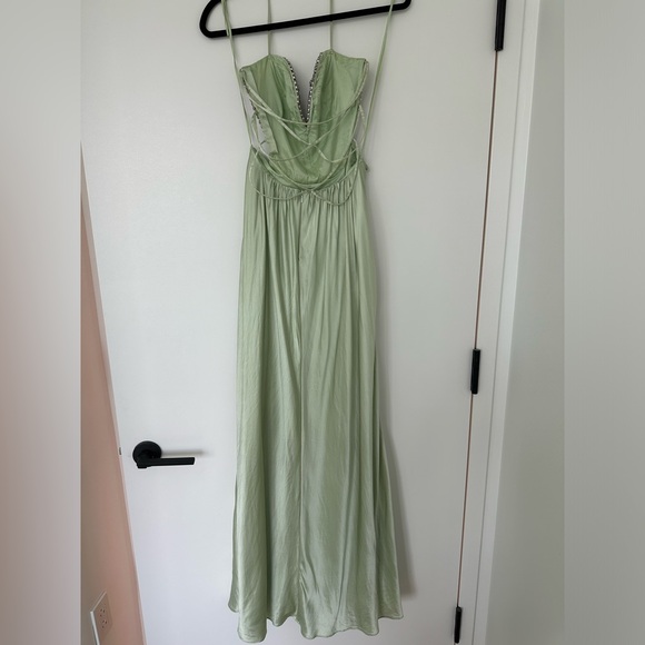 Mignon Crystal Mint Green Prom Dress - Picture 9 of 15